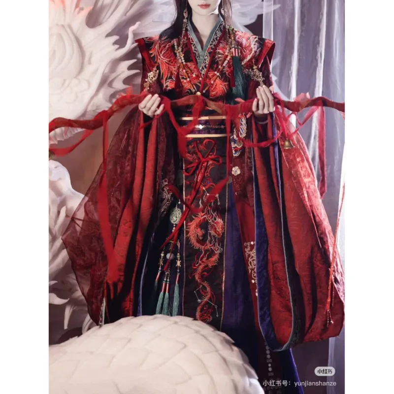 Summer Clothing Sets Women - Yunjian Shanze Hanfu Sukienka Damska Królowa