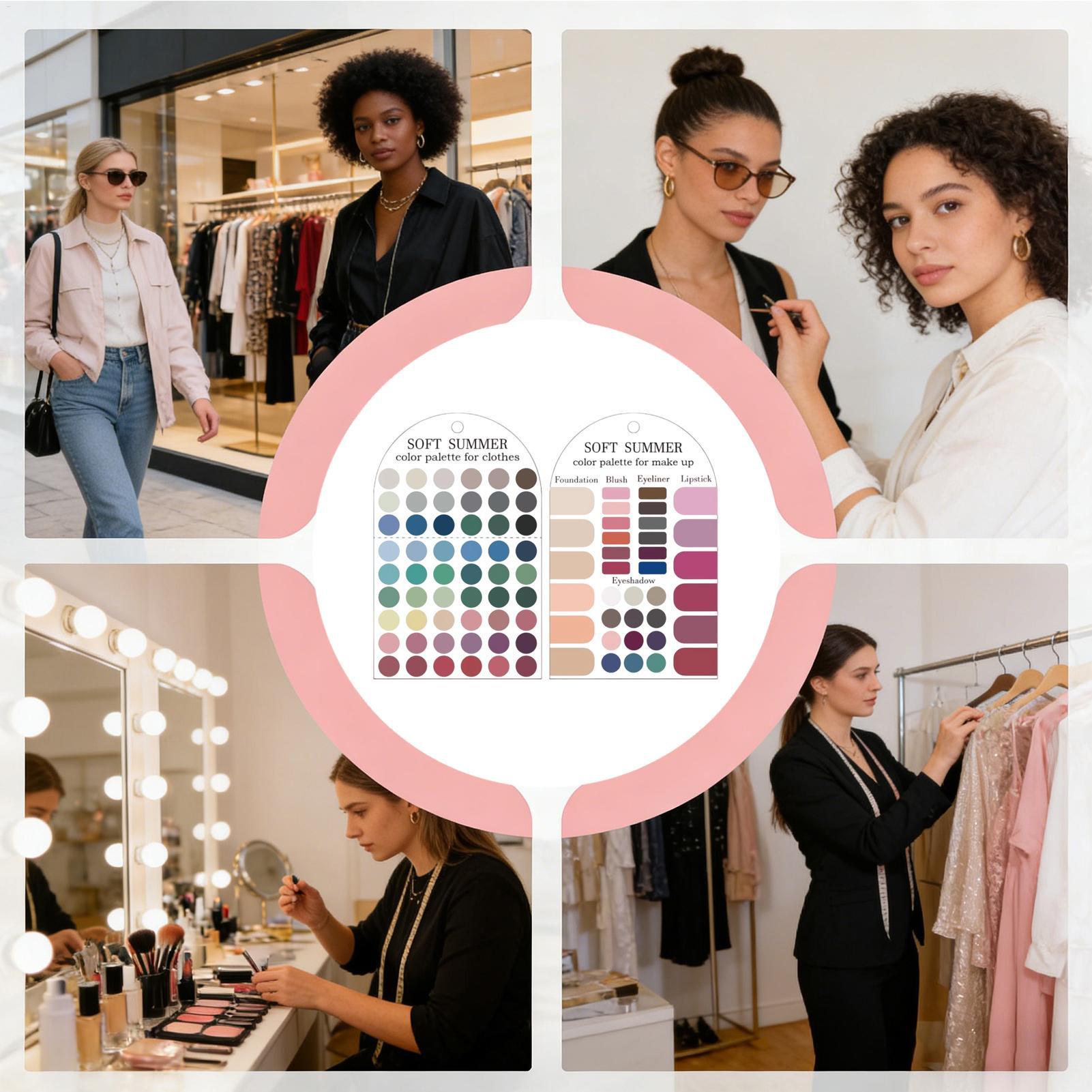 Summer Clothing Palette - 2 sztuki akrylowych palet sezonowych, miękka