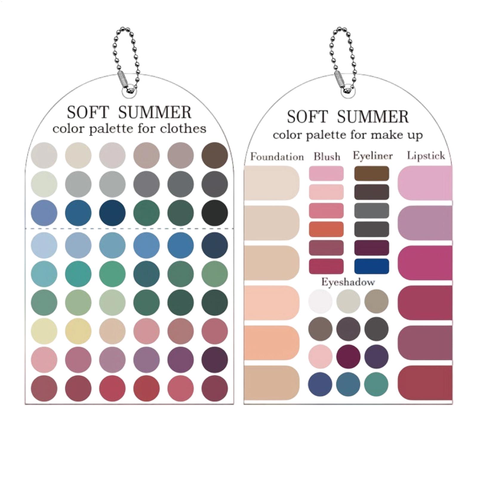 Summer Clothing Palette - 2 sztuki akrylowej palety kolorów sezonowych,
