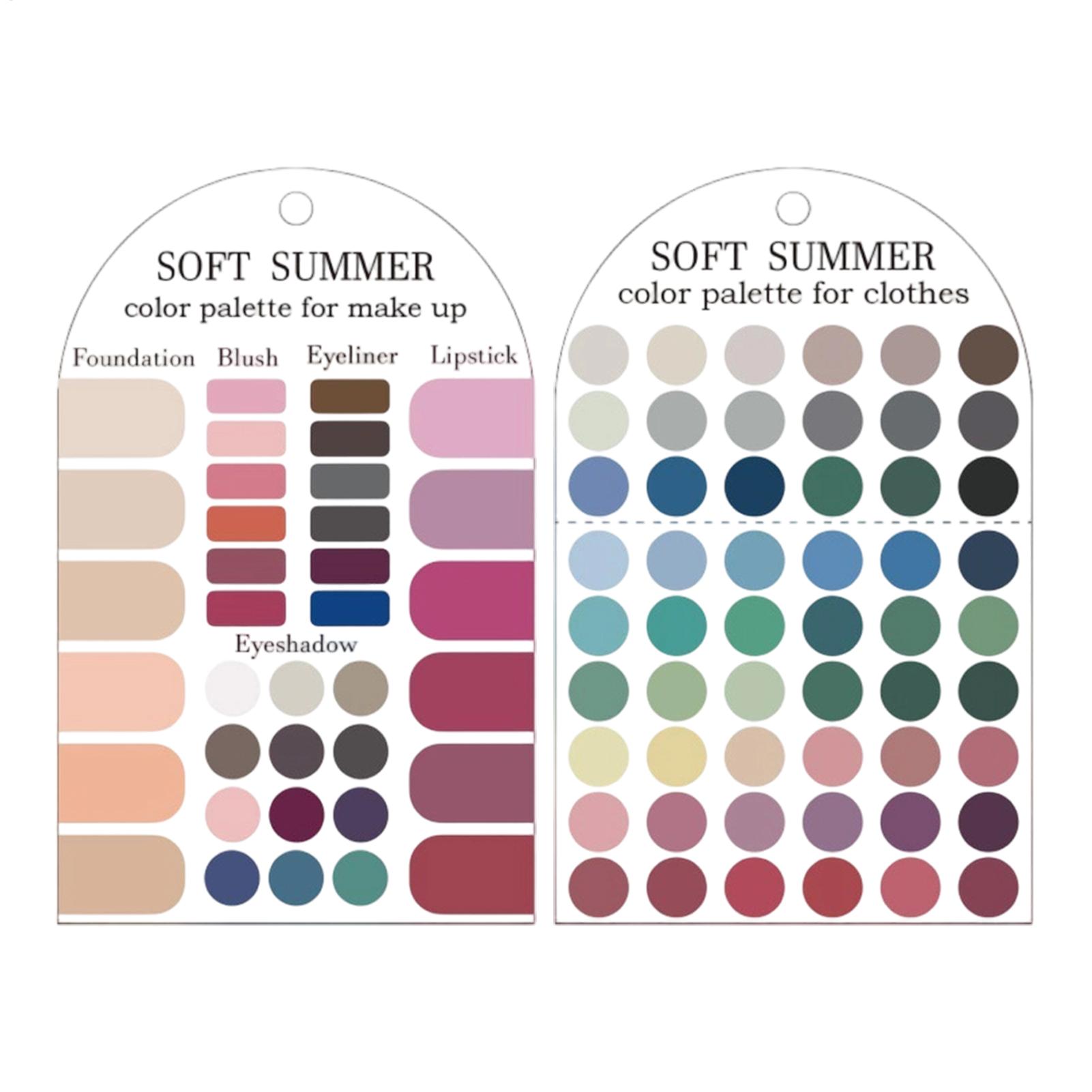 Summer Clothing Palette - 2-częściowa akrylowa paleta sezonowa w delikatnych