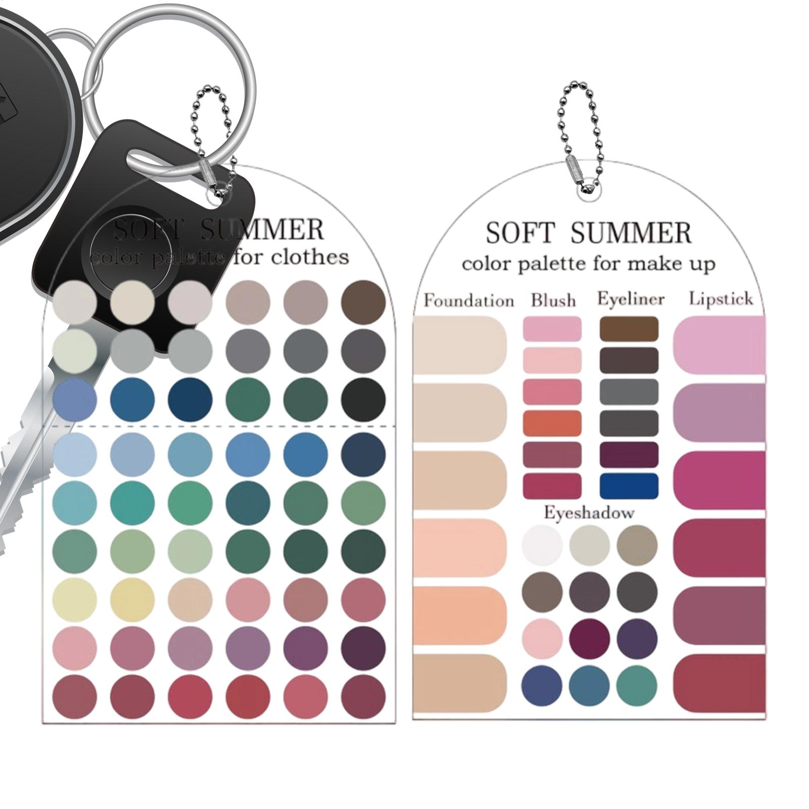 Summer Clothing Palette - Miękka letnia paleta kolorów, karta z