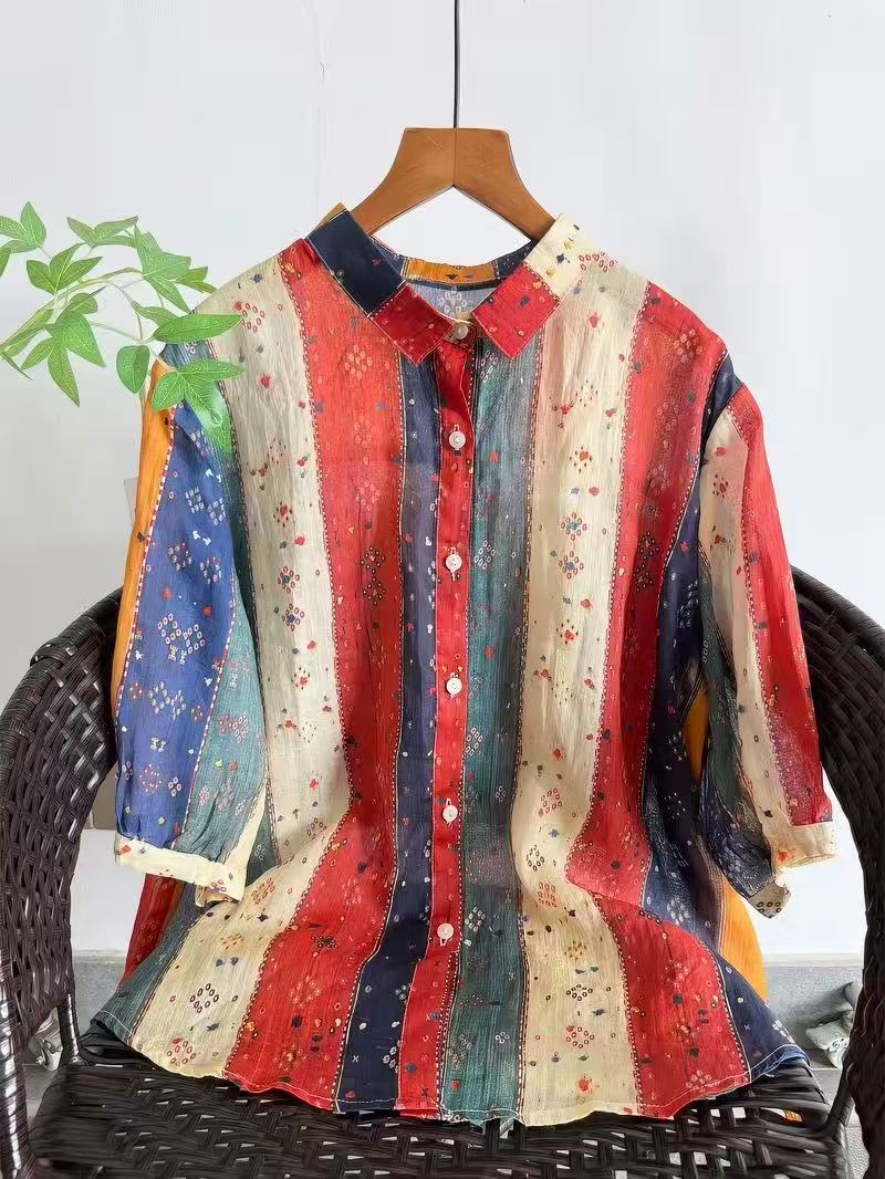 Japan Summer Clothing Women - Koszule i bluzki damskie w stylu
