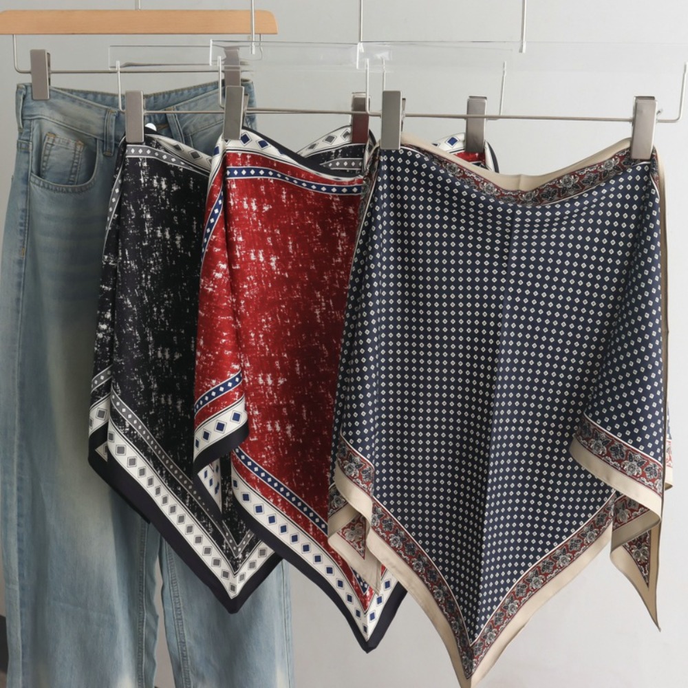 Summer Clothing Wraps - Nowa satynowa damska chusta szalik tie-dye