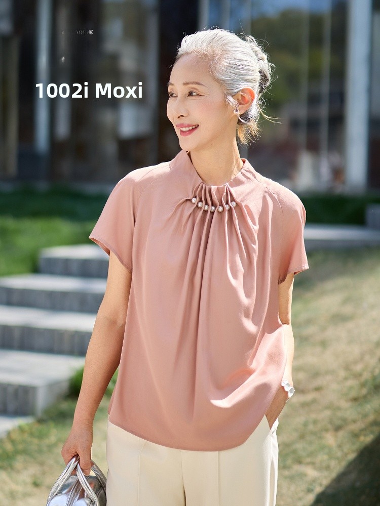 Summer Clothing Women Over 50 - Módna, cienka koszulka z krótkim rękawem