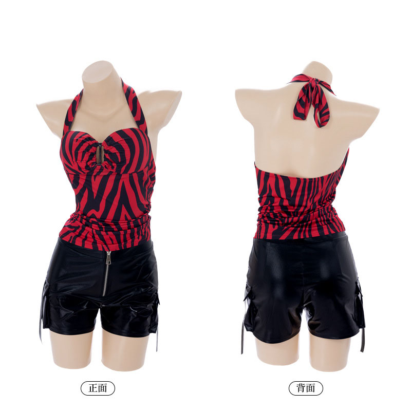 Summer Clothing Sets Women - Obsesja Nikki Halter Top Cosplay Damskie