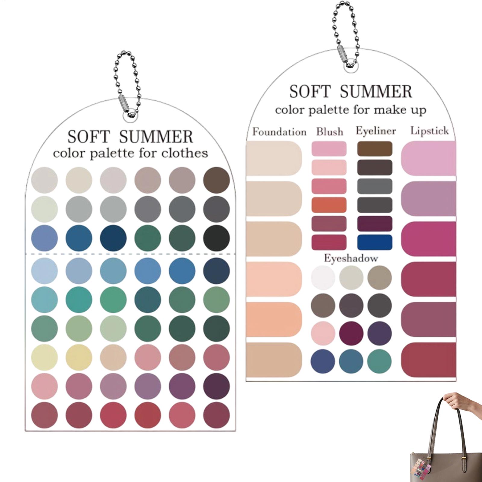 Summer Clothing Palette - 2 sztuki akrylowej palety kolorów sezonowych,