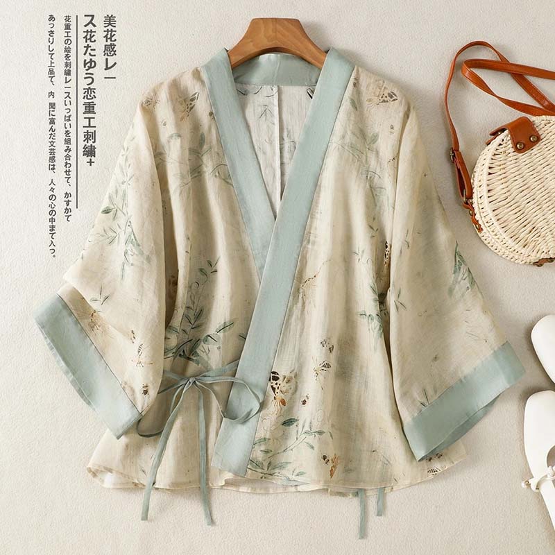 Krótki kardigan kimono z kwiat – Summer Clothing Wraps recenzja i cena