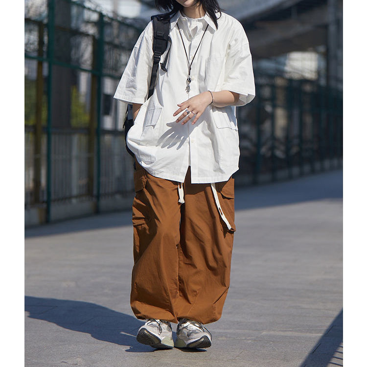 Letnia krótka guzik na rękawie – Summer Clothing Essentials Women recenzja i cena