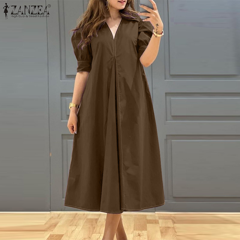ZANZEA Sukienki midi damskie p – Summer Clothing Model recenzja i cena