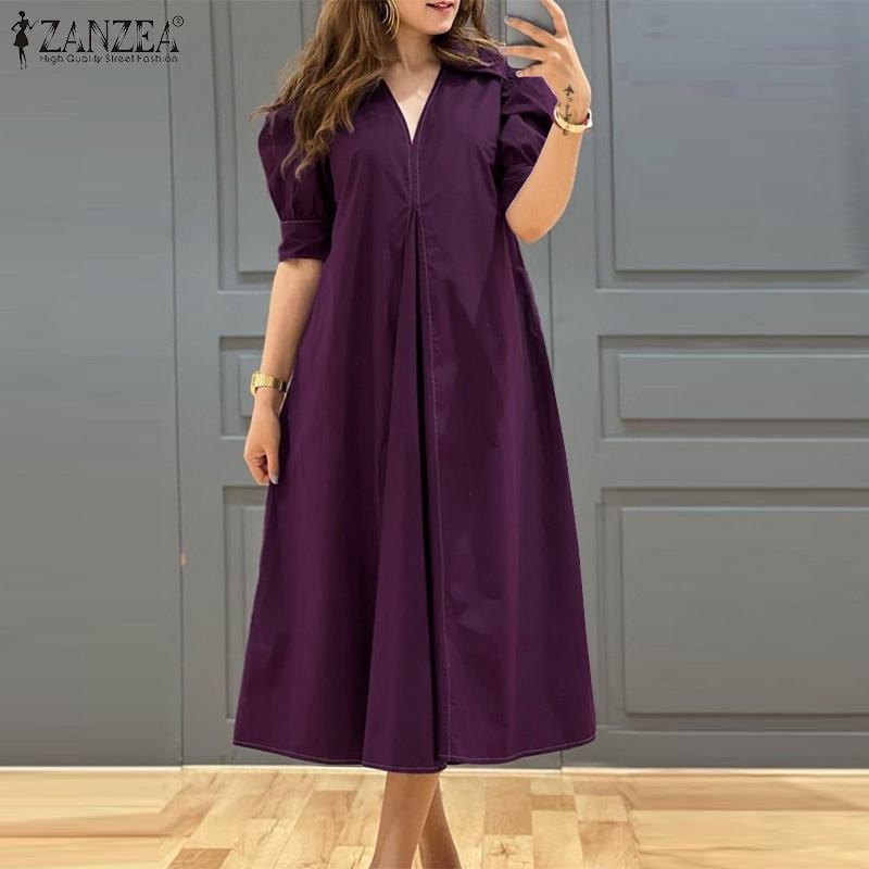 ZANZEA Sukienki midi damskie p – Summer Clothing Model recenzja i cena