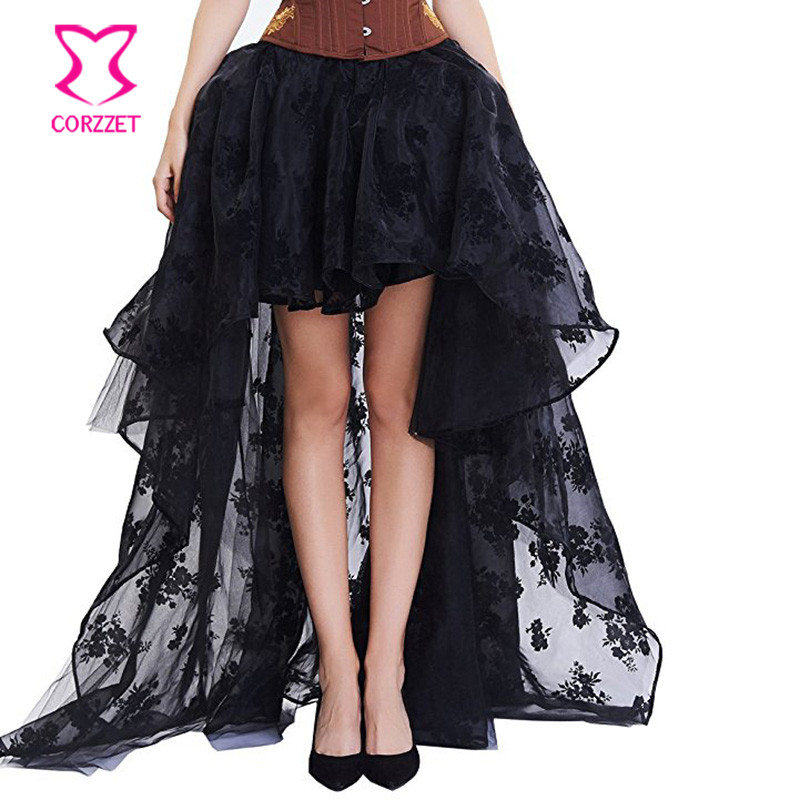 Czarny z kwiatowym wzorem z sz – Summer Victorian Clothing recenzja i cena