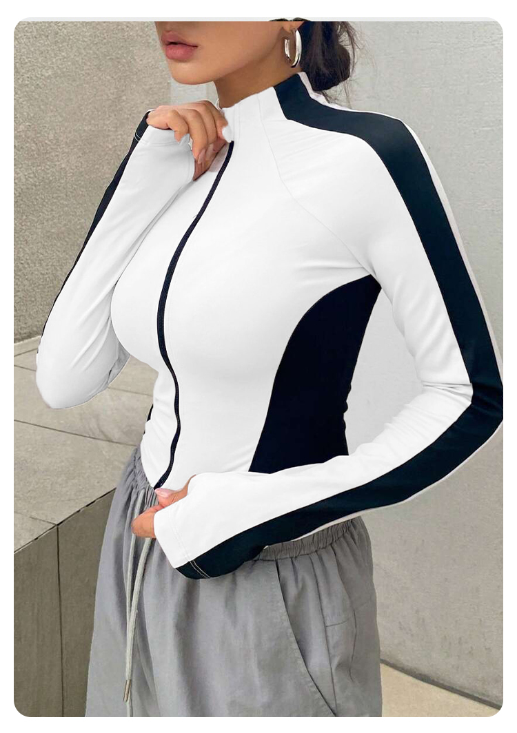 Kurtka do jogi z wysokim kołni – Summer Clothing Model recenzja i cena