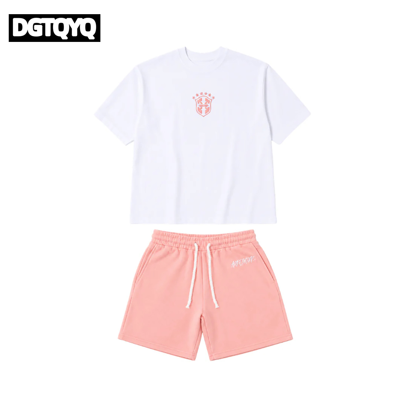 Męskie letnie nowe różowe haft – Summer Clothing Trend recenzja i cena