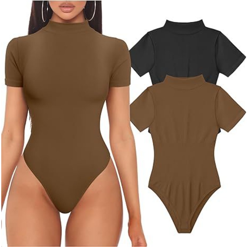 Body z golfem z krótkim rękawe – Summer Clothing Model recenzja i cena