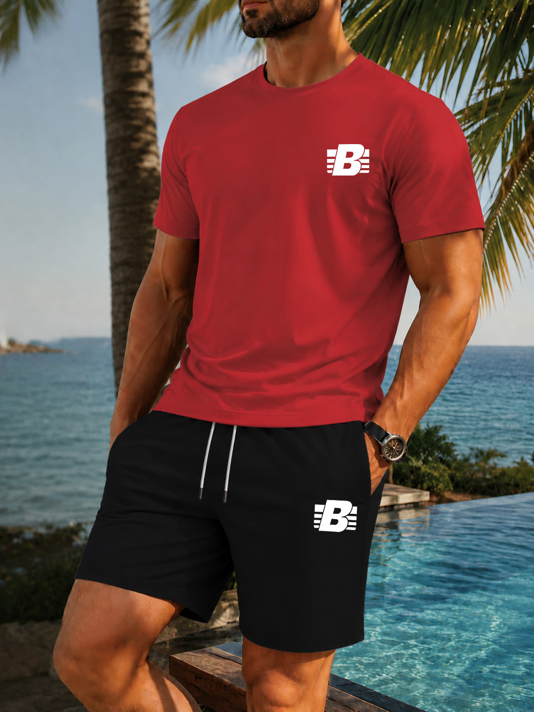 Męski 2-częściowy dres sportow – Summer Clothing Trend recenzja i cena