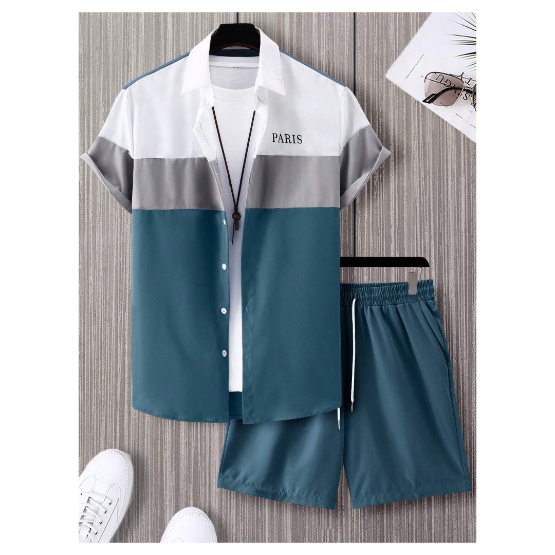 Męski garnitur modny, niebiesk – Summer Clothing Trend recenzja i cena