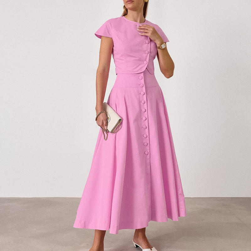 Elegancki zestaw spódnicy w st – Summer Clothing In French recenzja i cena