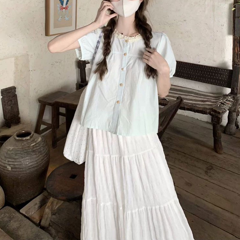 Modne koszule z koronkowymi ws – Summer Clothing In French recenzja i cena