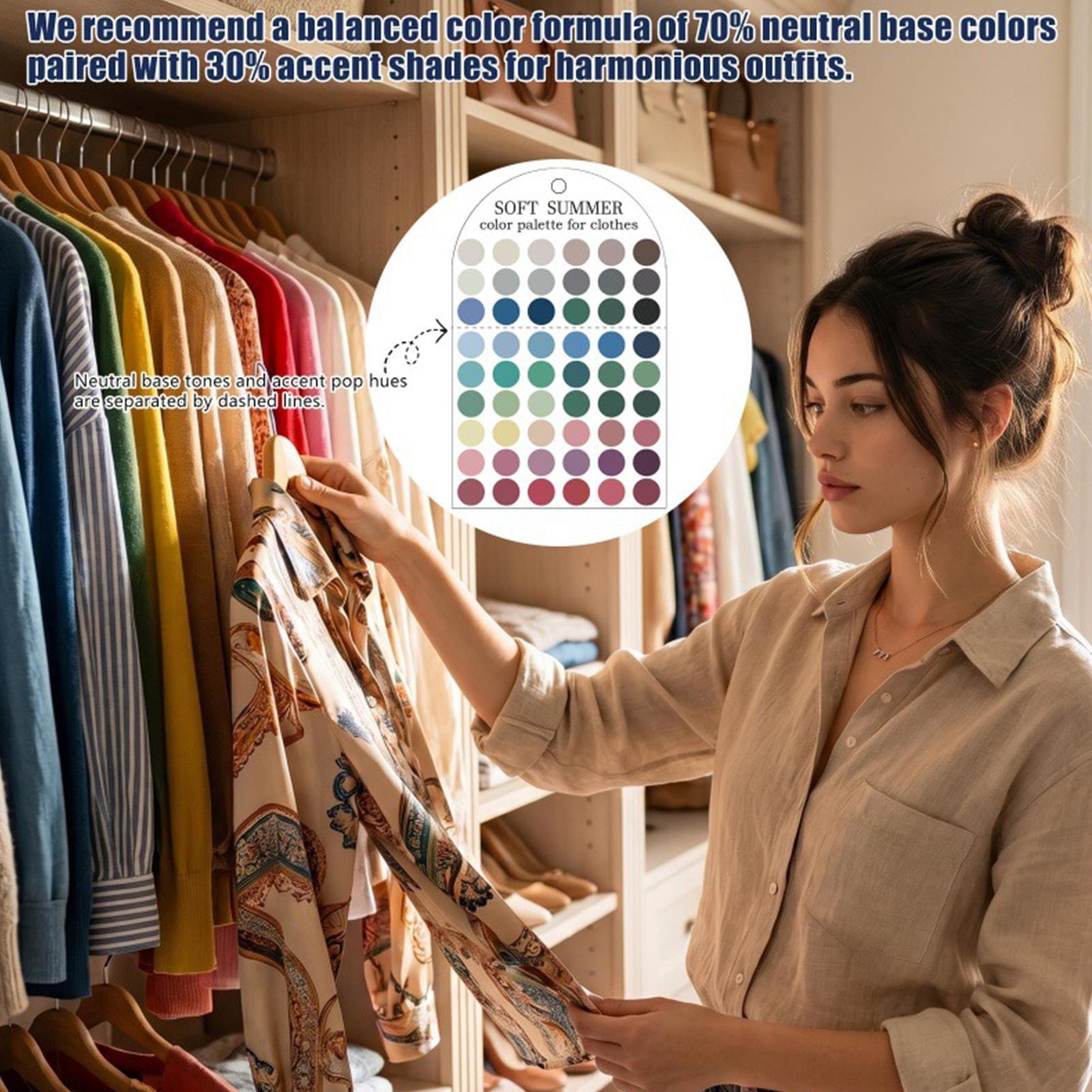 Karta z letnią paletą kolorów  – Summer Clothing Palette recenzja i cena
